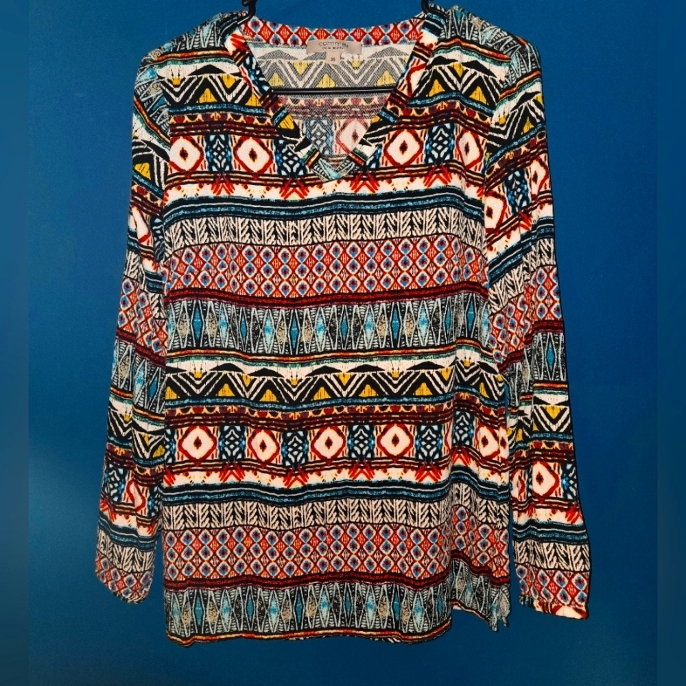 Comma, Casual Identity Women's Top,‎ Size Large- 100% Viscose!